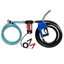 12V DC Electric Fuel Transfer Pump Diesel Kerosene Oil Commercial Hose  Nozzle