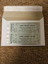 1956  Gene Autry Show State Armory, Manchester NH  Tickets not used