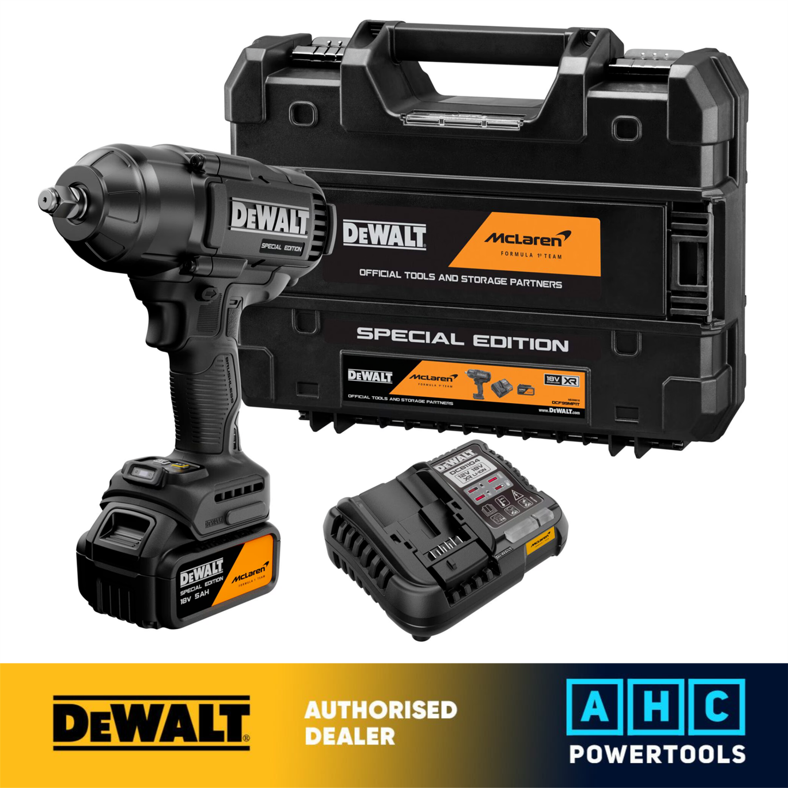 Dewalt X Mclaren F1 Special Edition Xr Brushless Impact Wrench Kit (1X 5Ah) 18V Dcf99mp1t 5054905332990 - Image 4