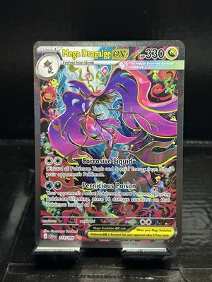 Mega Dragalge EX 118/086 Full Art Holo Rare 330 HP Pokemon TCG Crimson Invasion