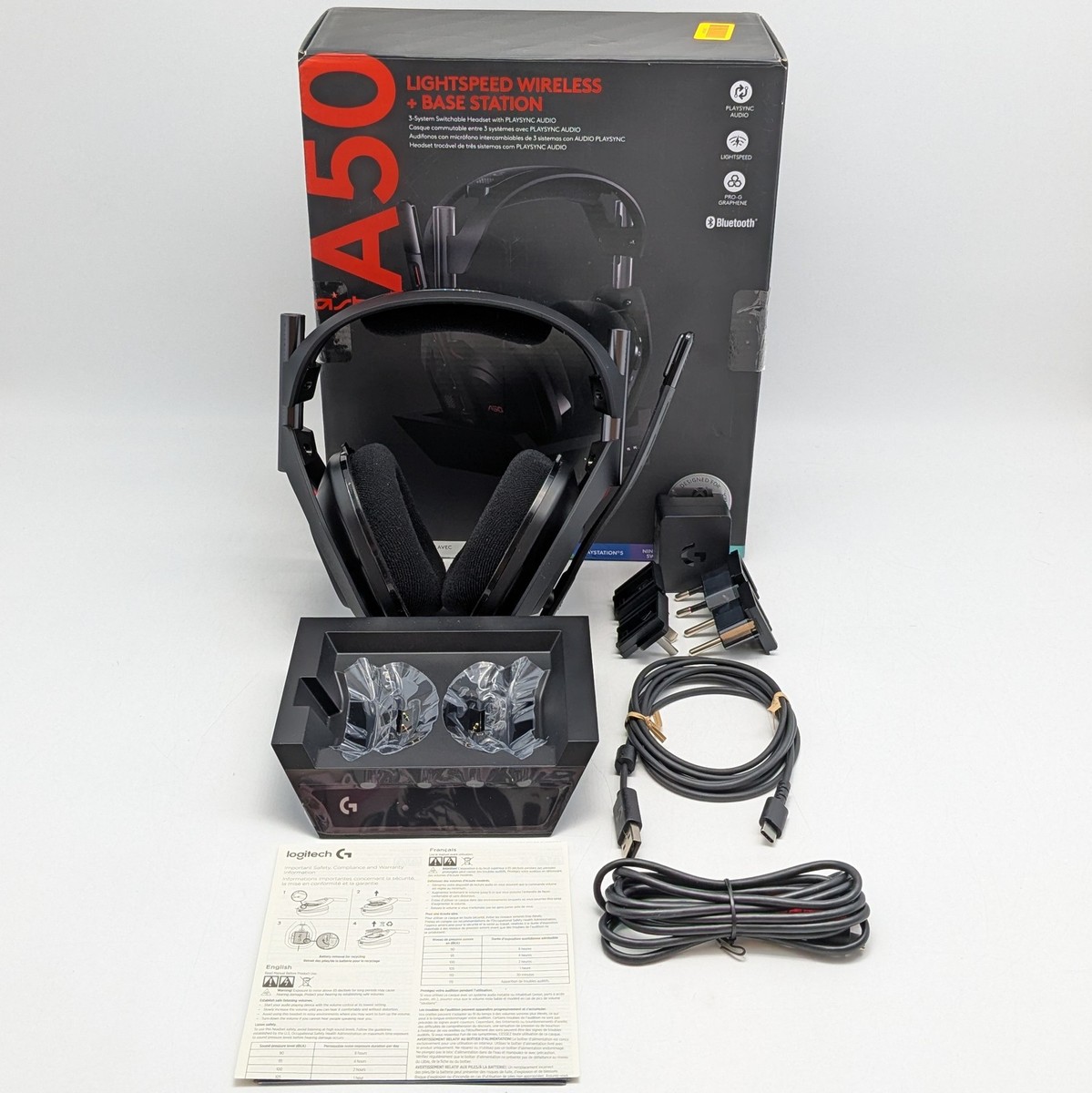 Logitech Astro A50 Gen 5 Lightspeed Wireless + Base Station Black