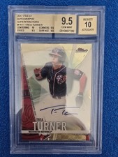 2017 Topps Finest #FA-TT Trea Turner BGS 9.5/10 Superfractor Autograph 1/1
