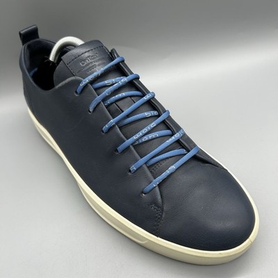 Ecco Soft 8 DriTan Blau Leder Herren Uk 9,5 Eu 43 Sneaker Schuhe