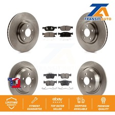 Front Rear Disc Brake Rotors And Ceramic Pads Kit For Lincoln Continental