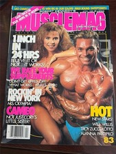 MUSCLEMAG bodybuilding muscle magazine RICH GASPARI & CAMEO KNEUR 4-89