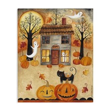 Stupell Industries Ghosts on Halloween Night, 16 x 20 Inch Canvas Wall Art