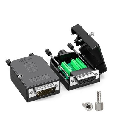 DB26 Male/Female Adapter To PCB Terminal Signals Module Breakout Board Connector