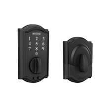 Schlage Touch Camelot Electronic Deadbolt Matte Black BE375