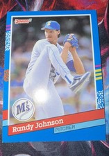 1991 Donruss - Randy Johnson #134 4 Red Stripes on Right Border
