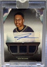 🏀JORDAN HAWKINS 2023-24 Topps 3 SILVER Triple Patch Auto RC /49 #PELICANS!!!🏀