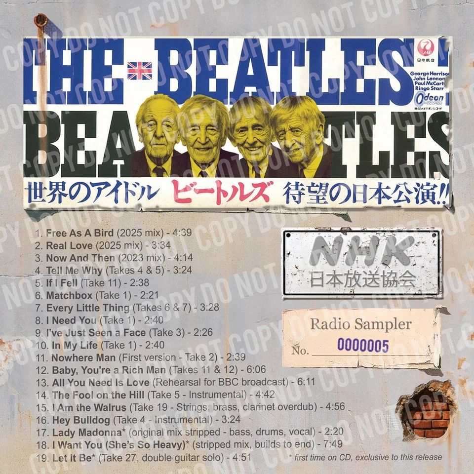 Beatles CARDIOLOGY 2025 rejected Japan promo CD unreleased Anthology 4 PRESALE - Image 3 of 4