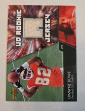 2007 Upper Deck Dwayne Bowe UD Rookie Jersey Card #UDRJ-DB Kansas City Chiefs