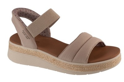 Sandalen Damen, Skechers Slip-Ins: BOBS Sun Ray, Beige
