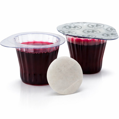 Traditional Larger Tab Communion Cup Set 100 with 100% Concord Grape Juice&Wafer