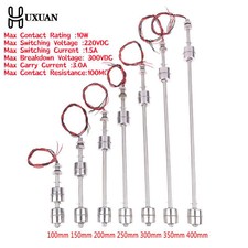 Stainless Steel Double Ball Float Switch 100-400mm Tank Water Level Controller