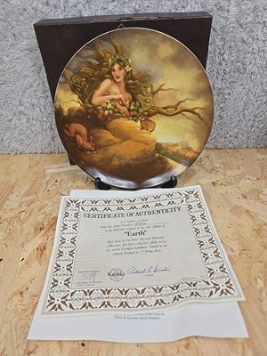 Knowles ''Earth''  The Four Ancient Elements by Georgia Lambert Solely China Plate