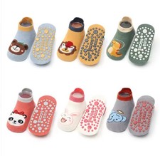 0-1Year 6 pairs Cotton Socks Cute Cartoon Animal Pattern Comfy Breathable...