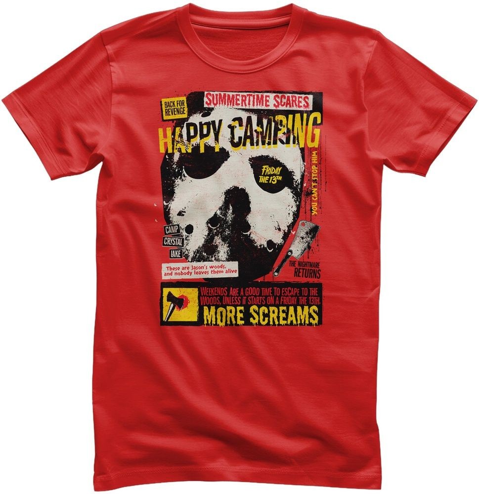 Friday the 13th T-Shirt-Happy Camping WB-1-F13TH009 5190₽