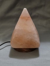 Hand Carved Pyramid Shaped Himalayan Salt Lam...
