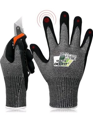 Dex Fit: Level 7 Cut Resistant Gloves Size XXL Grey SSG713 Steel Safety Gloves