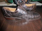 David Eden Mens Crocodile Leather Lace Up Oxford Dress Shoes Split Toe Size 10 — photo 10