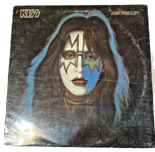 vintage 1978 Kiss Ace Frehley 33 RPM vinyl LP 12" record Casablanca NBLP 7121 BS