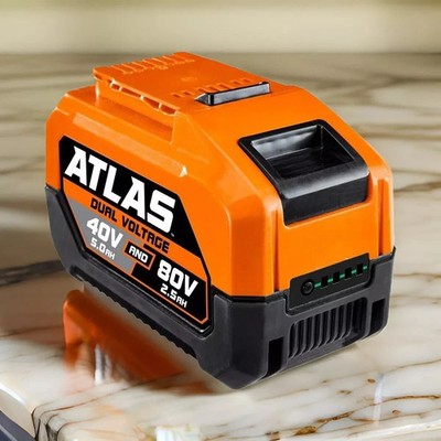 ATLAS 80V/40V 2.5/5.0 Ah Lithium-Ion Battery One battery, two