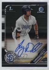 2019 Bowman Draft Chrome Pick Black Refractor /75 Logan Driscoll Auto w5p