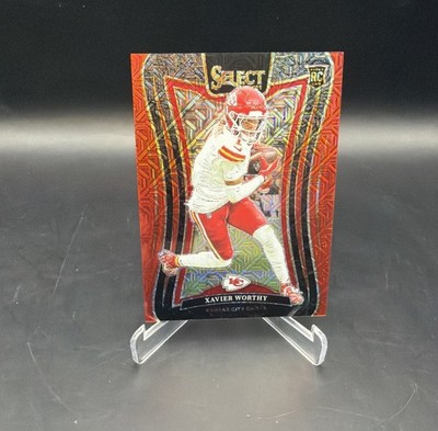 2024 Panini Select - Suite Level Xavier Worthy #338 Red Mojo Prizm # /49 RC