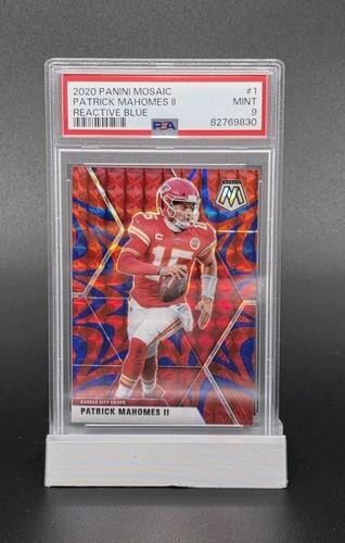 2020 Panini Mosaic - Patrick Mahomes II #1 Reactive Blue Mosaic Prizm