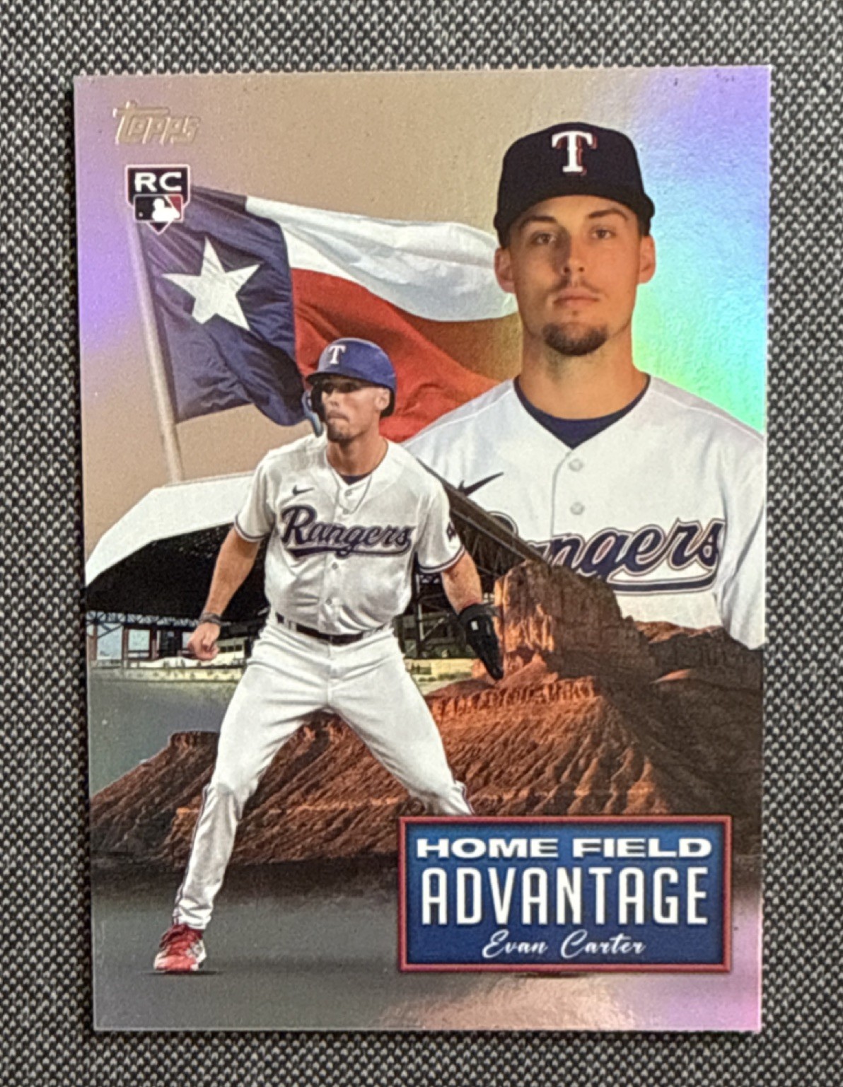 2024 Topps Series 2 Evan Carter Home Field Advantage Rookie #HFA-13