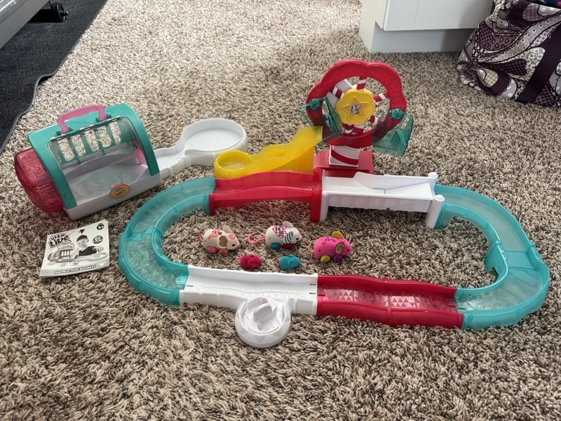 Little Live Pets Mice Mouse Track & Ferris Wheel & 5 Mice- VGUC
