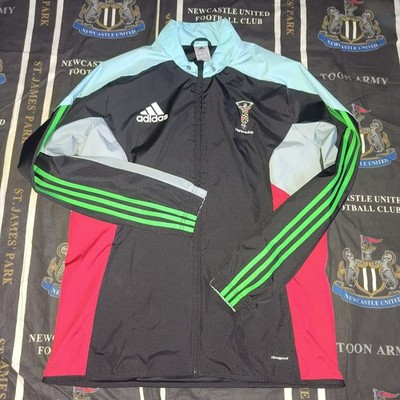 Harlequis Rugby Union 2014 2015 Coat Jacket Top Full Zip Men's Adidas Size L