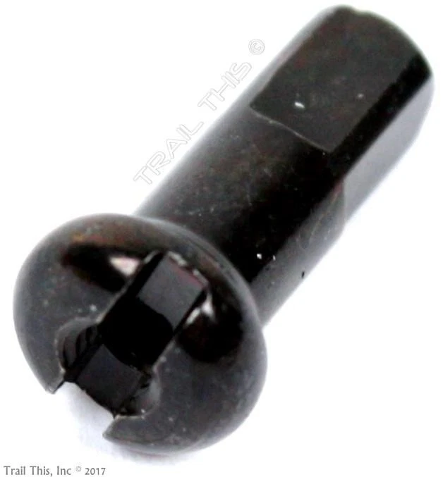 100 DT Swiss 2.0 12mm Brass Spoke Nipples Black for Bike Wheel 100-Count Box - Image 2 of 4