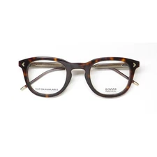 New LOZZA Round Eyeglasses VL4312 Sorrento Tortoise 0714  48mm w/ case