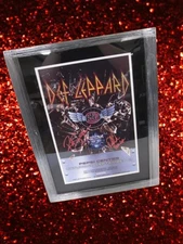 HTF Def Leppard Autographed Signed Tour Poster Photo Phil Collen Rick Savage COA