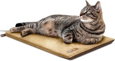Heated Cat Bed Pad for Indoor Cats Thermo-Kitty Mat Calming Warm Pet Heating