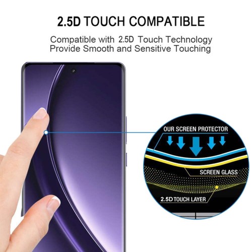3D Curved Edge Tempered Glass for Realme P1 Pro & GT5 Pro - Photo 5 sur 11