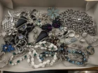 Costume Jewelry Lot, Silver Toned, Some Coro and Trifari