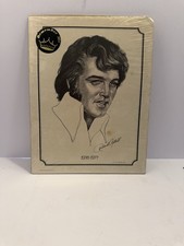 Elvis Presley Print Canvas 13X10 Richard Axtell signed art 1977 Picture Remember