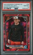 Jackson Holliday 2024 Bowman Chrome Sapphire Red /5 Image Sp #26 Psa 10 Pop 1