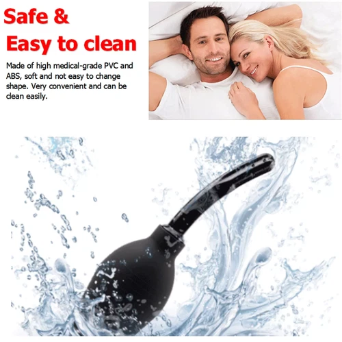 310ml Anal Vaginal Bulb Douche Colonic Irrigation Rubber Enema Bag Cleaner Kit - Picture 12 of 12