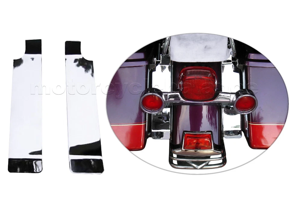 1993-2008 Harley Davidson Electra Glide Road King Fender Saddlebag Filler Panels - Image 3 of 4