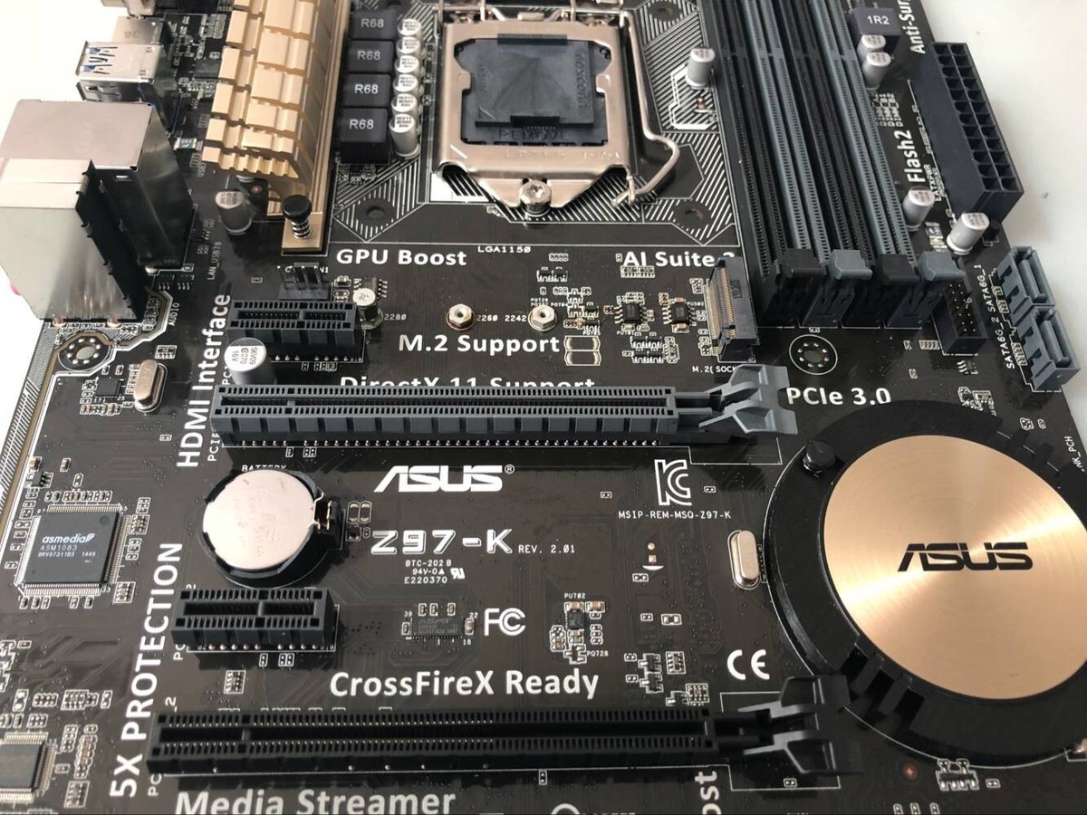 ASUS Z97-K i7-4790K メモリ32GB バックパネル付 ASUS Z97-K Motherboard LGA1150 Chipset Intel Z97 DDR3 With I/O