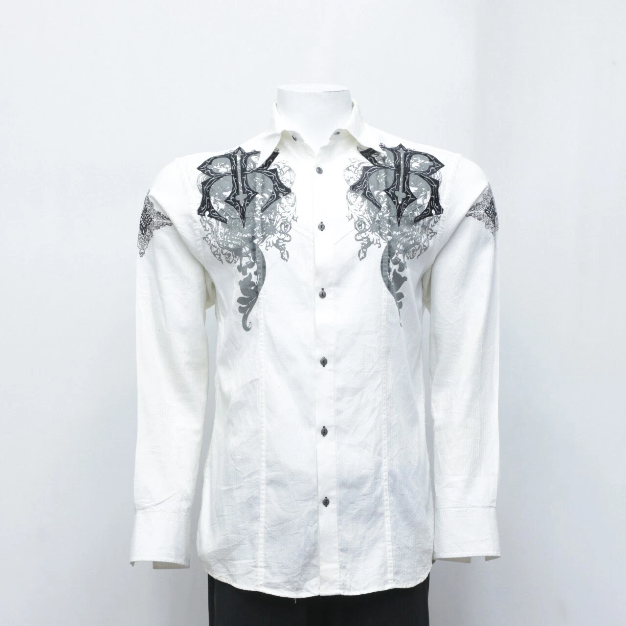 Vintage Roar Men's Gothic Skull Shirt (CR0416)