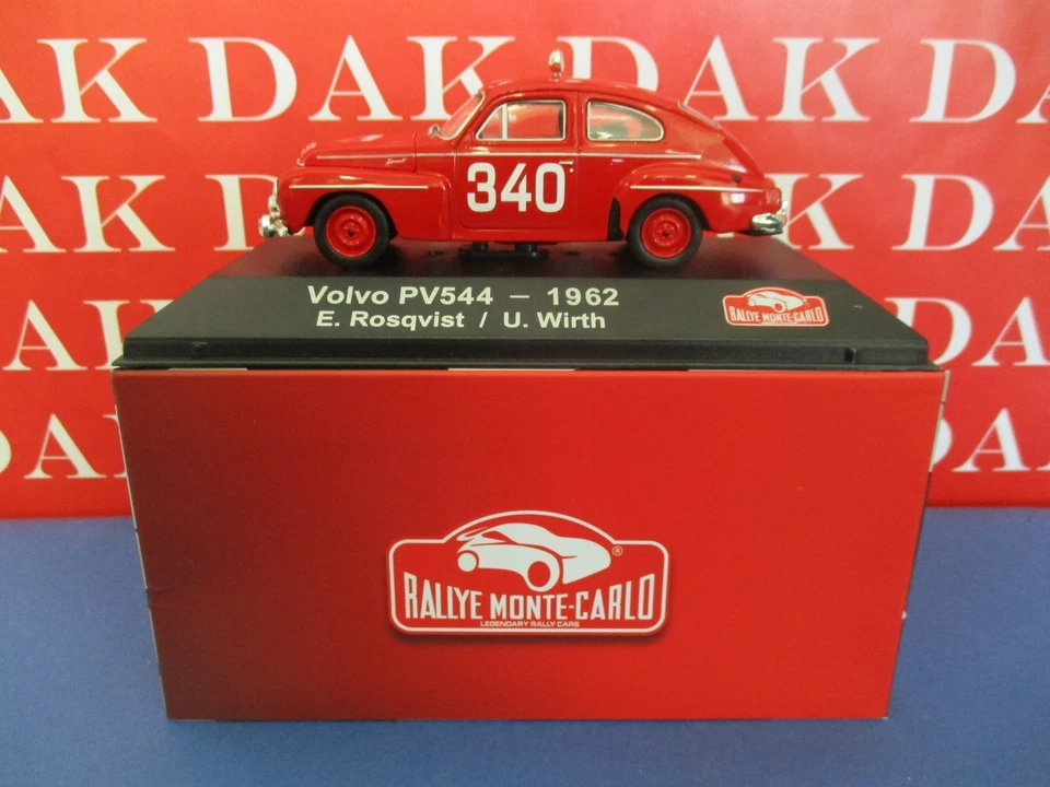 Die cast 1/43 Modellino Auto Volvo PV544 Rally Monte Carlo 1962 E. Rosqvist - Immagine 4 di 4