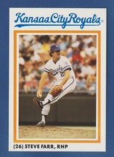 STEVE FARR 1986 National Photo Royals Stadium Giveaway PROMO Card SGA MLB!