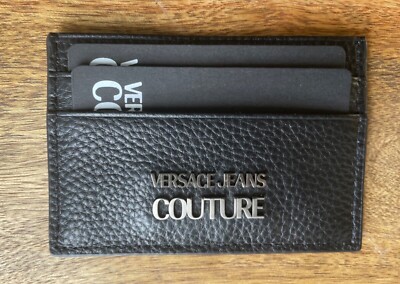 Versace Jeans Couture Cardholder Card Case Wallet Black