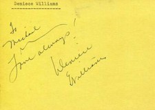 Deniece Williams AMERICAN SINGER autograph