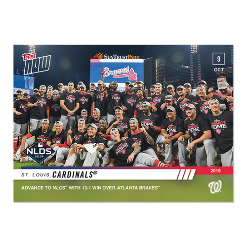 2019 Topps Now # 990 St. Louis Cardinals Advance to NLCS 13-1 Win - Bild 1 von 2